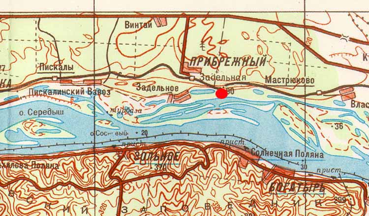 Топографическая карта самарская лука