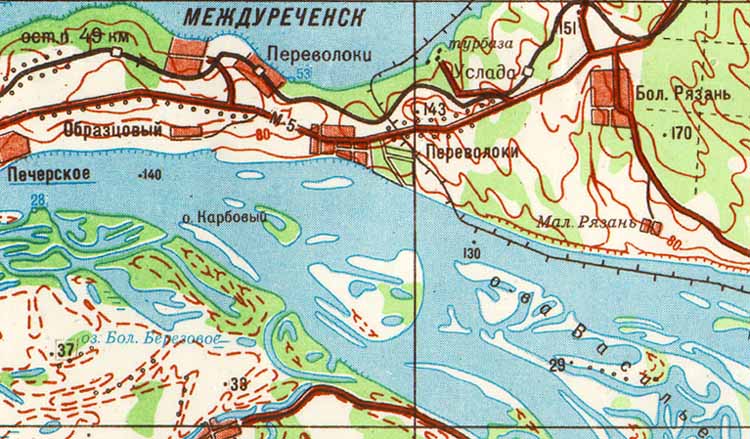 Переволоки самарская область карта